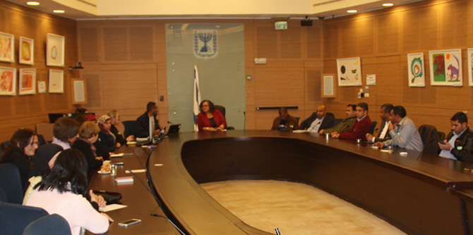 Mandel fellows meet with MK Aida Touma-Sliman at the Knesset